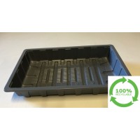 10 RECYCLABLE GRAVEL TRAYS / SEED TRAYS WITHOUT HOLES